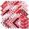 100 Pcs 10 x 10 Inch Valentine‘s Day Fabric Bundles Rose Red Pink Heart Love Printed Fat Quarters Quilting Patchwork Squares Sewing Fabrics for DIY Handmade Crafting Home Party Decor